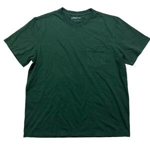 NWOT American Giant Men's XL Green Crew Neck Pocket Tee Basic‎ Casual